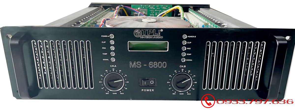 Cục đẩy công suất MS6800-5000w chuy sân khầu hội trường